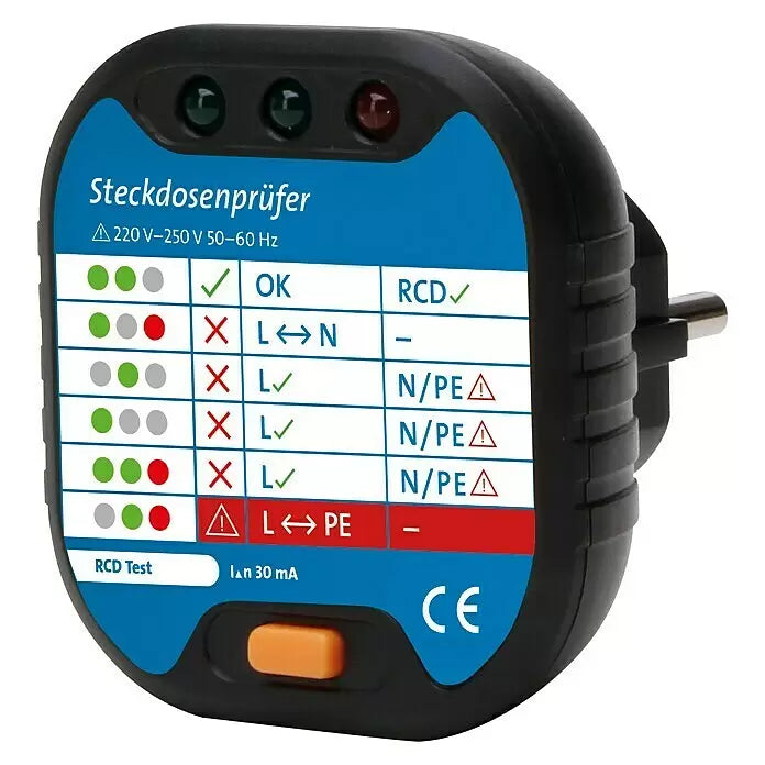 Steckdosen-Prüfer